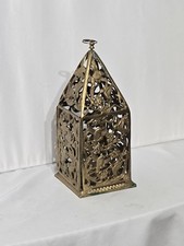 Vintage ornate brass birdcage - vintage,