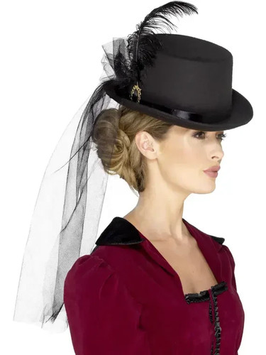 Ladies victorian top - victorian, black
