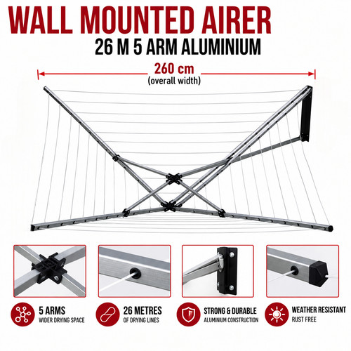 Wall mounted arm - arm, 26m