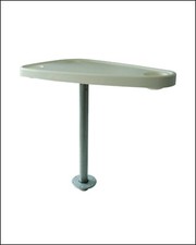 MARINE BOAT TABLE with LEG PEDESTAL KIT - IVORY - 812mm x 457mm yacht speed rib
