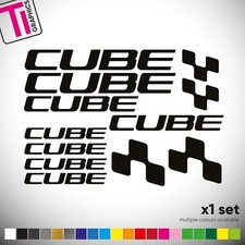 Cube bike stickers vinyl - cube, decal