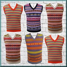 MENS FAIRISLE VEST SLEEVELESS