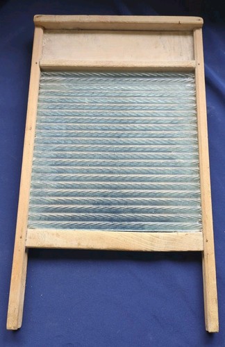 Vintage washboard wood and - wood,