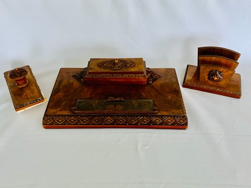 Antique art deco desk set - antique, with