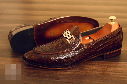Handmade men brown alligator - handmade,