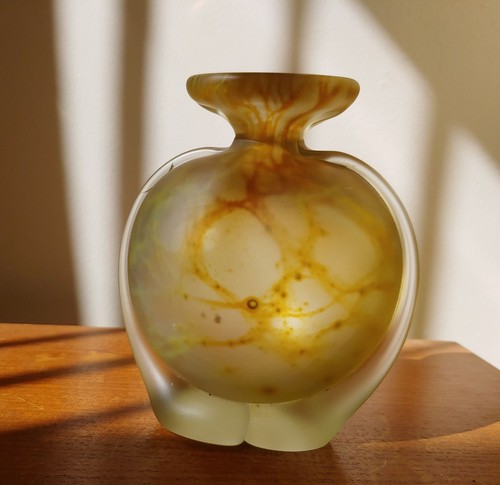 Vintage mdina side - side-stripe, vase
