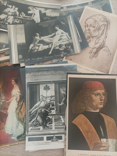 Lot antique postcards - 18,