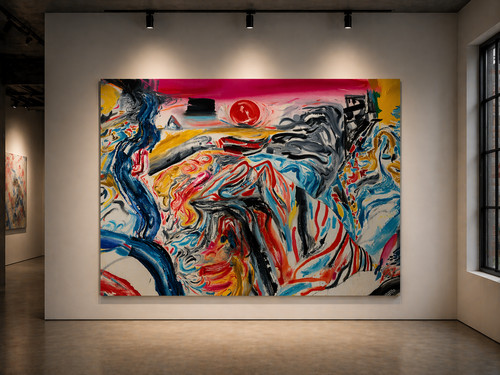 Sale abstract oil - oil, painting