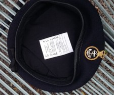 RN BERET Wool Knitted Naval Dark Blue Petty Officers' & Badge 59 cm L Royal Navy