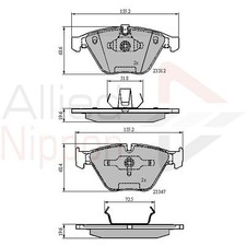 Brake Pads Set For BMW 5