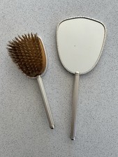 Vintage retro brush and - and, mirror