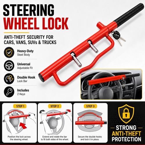 Car steering wheel lock heavy - car,
