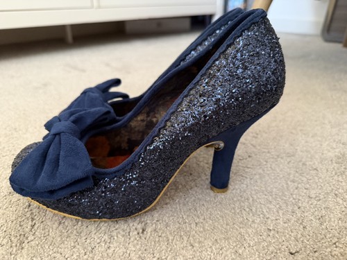 Irregular choice navy glitter - choice,