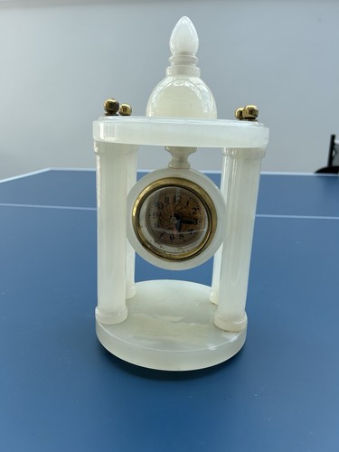 Vintage marble clock - marble,
