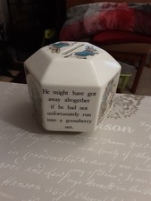 Peter Rabbit Hexagonal Money Box by Wedgewood