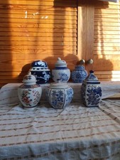 Vintage Ginger Jars. X 6
