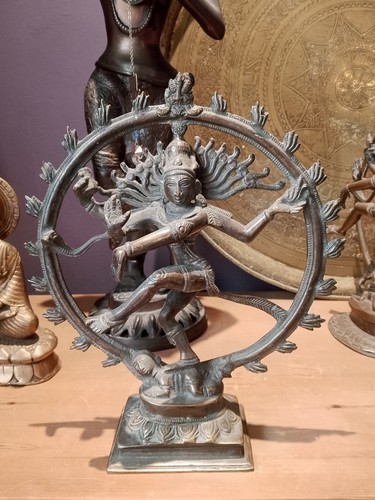 Bronze dancing shiva statue - bronze,
