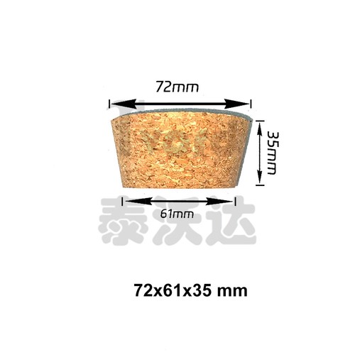 Tapered cork bungs - bungs, sizes