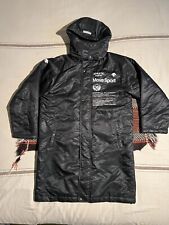 Descente Sherpa Coat Jacket M Japanese Ski Warm Up Race Jacket Long Hooded Sport