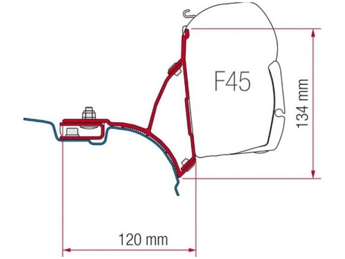Awning bracket fiamma - bracket, t6