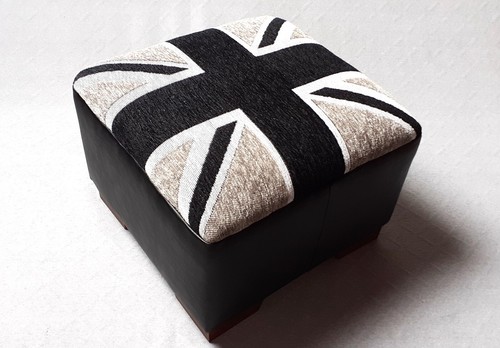 Footstool union jack - footstool,