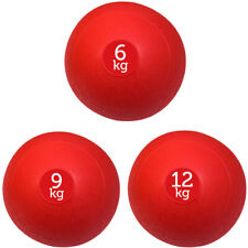 FXR Sports Red No Bounce Medicine Slam Ball Set 6kg, 9kg & 12kg