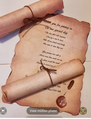 Personalised vintage scroll - personalised,