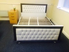  Single Pink Diamante Crystal Faux Leather Bed- 3FT-4FT-4FT6-5FT Free Delivery