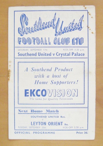 Southend united crystal - v,
