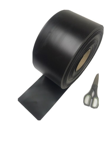 Black pvc door curtain - black, fly