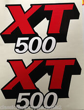 YAMAHA XT500 XT500G PETROL TANK DECALS