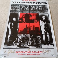 Gilbert & George Dirty Words Pictures Set of 2 Posters Serpentine Gallery 2002 