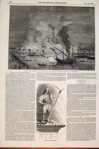 Original old antique print - original,