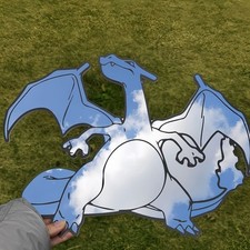 Winged Fire Dragon Mirror Wall