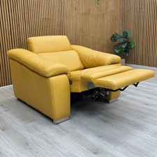 Furniture Village Nicoletti 'Galileo' Chair Torello Leather Power Recliner NEW