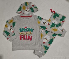 Boys Jogger Set "Snow much Fun" Age 12-18 Months Bnwot