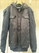 Fox Racing Sasquatch Hooded Top Blue/Grey, Fur-Lined, XL