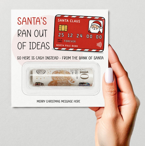 Personalised christmas money - personalised,