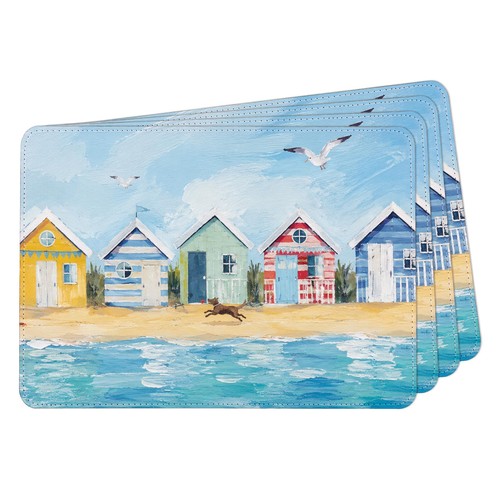 Seaside beach huts - beach,