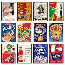 Food Packaging Retro Metal