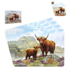 Scottish Highland Cow and Calf
