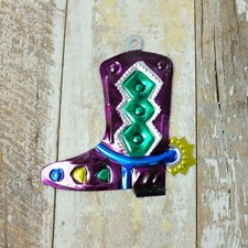 Mexican Tin Cowboy Boot