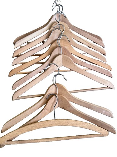 Vintage wood hangers 10 - vintage,