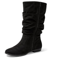 Womens Boots Shelly Black Wide