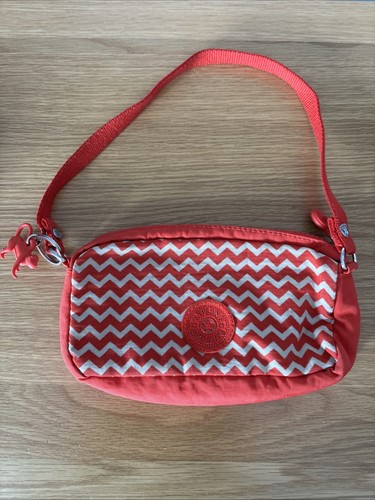 Kipling red zigzag print nylon - kipling,
