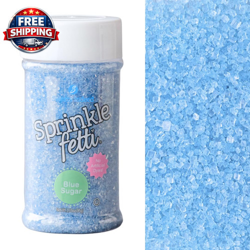Natural blue decorating sugar - natural,