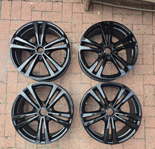 Refurbished Genuine Audi A3 8V S line 18” Alloy Wheels – 5x112 – Gloss Black 