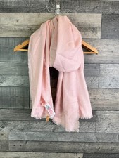 Accessorize Womens Pachmina Scarf Pink Woven Wrap Wedding Super Soft