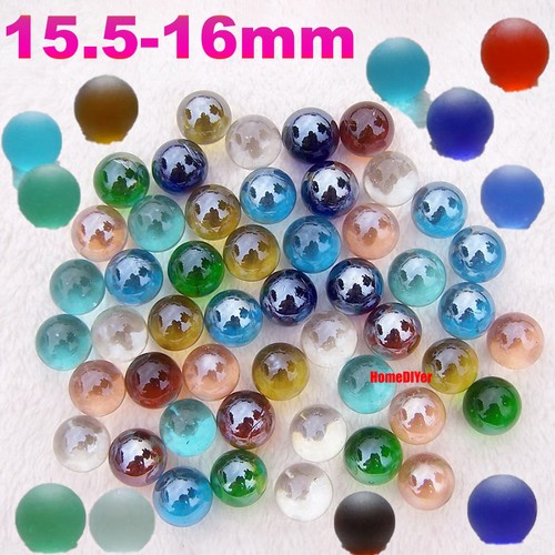 16mm colourful glass marbles - colourful,
