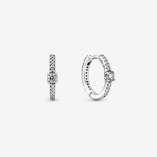 PANDORA Sparkling Hoop Silver